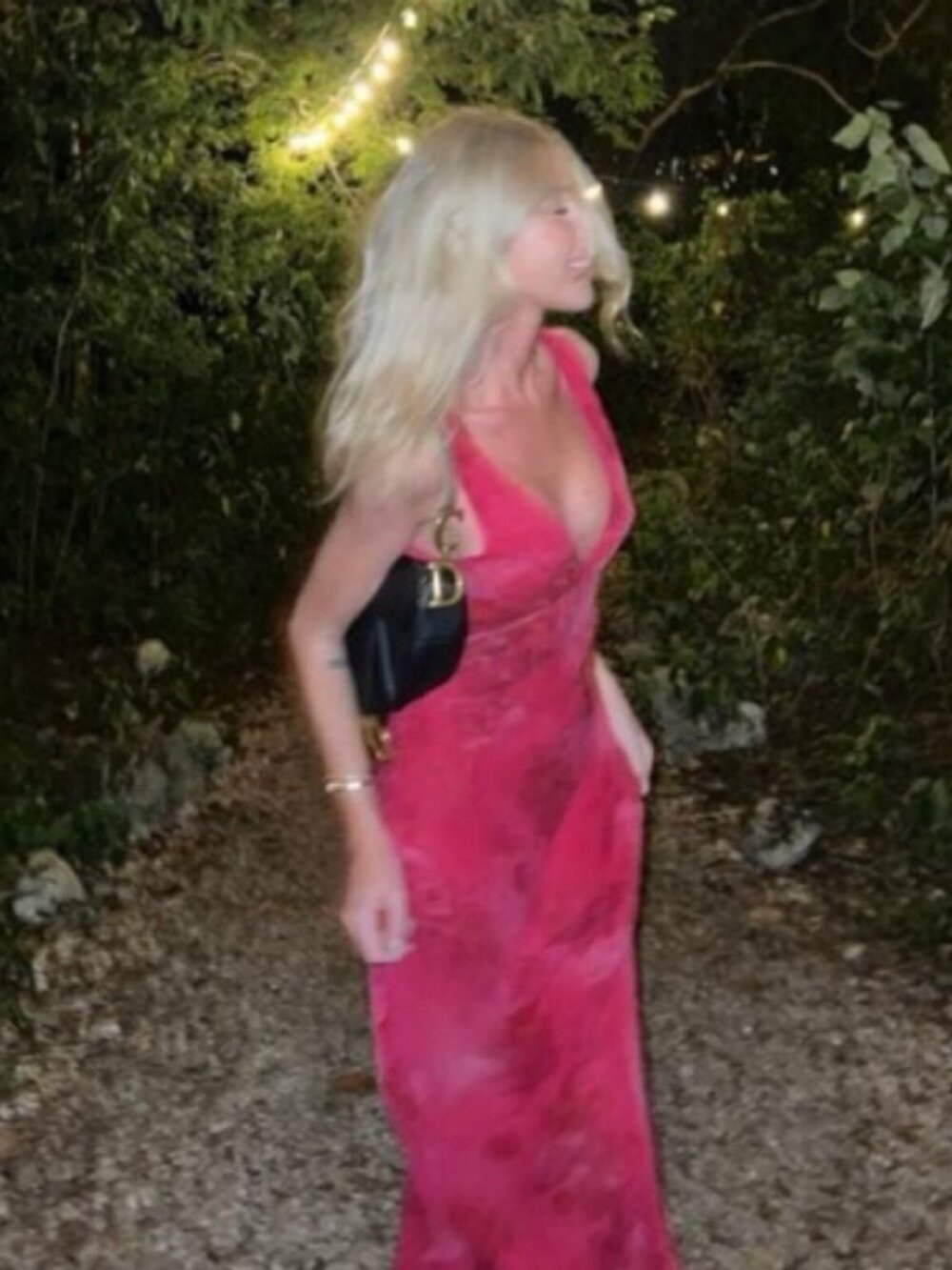 Realisation Par Fuchsia Floral Plunge Maxi Dress Size M